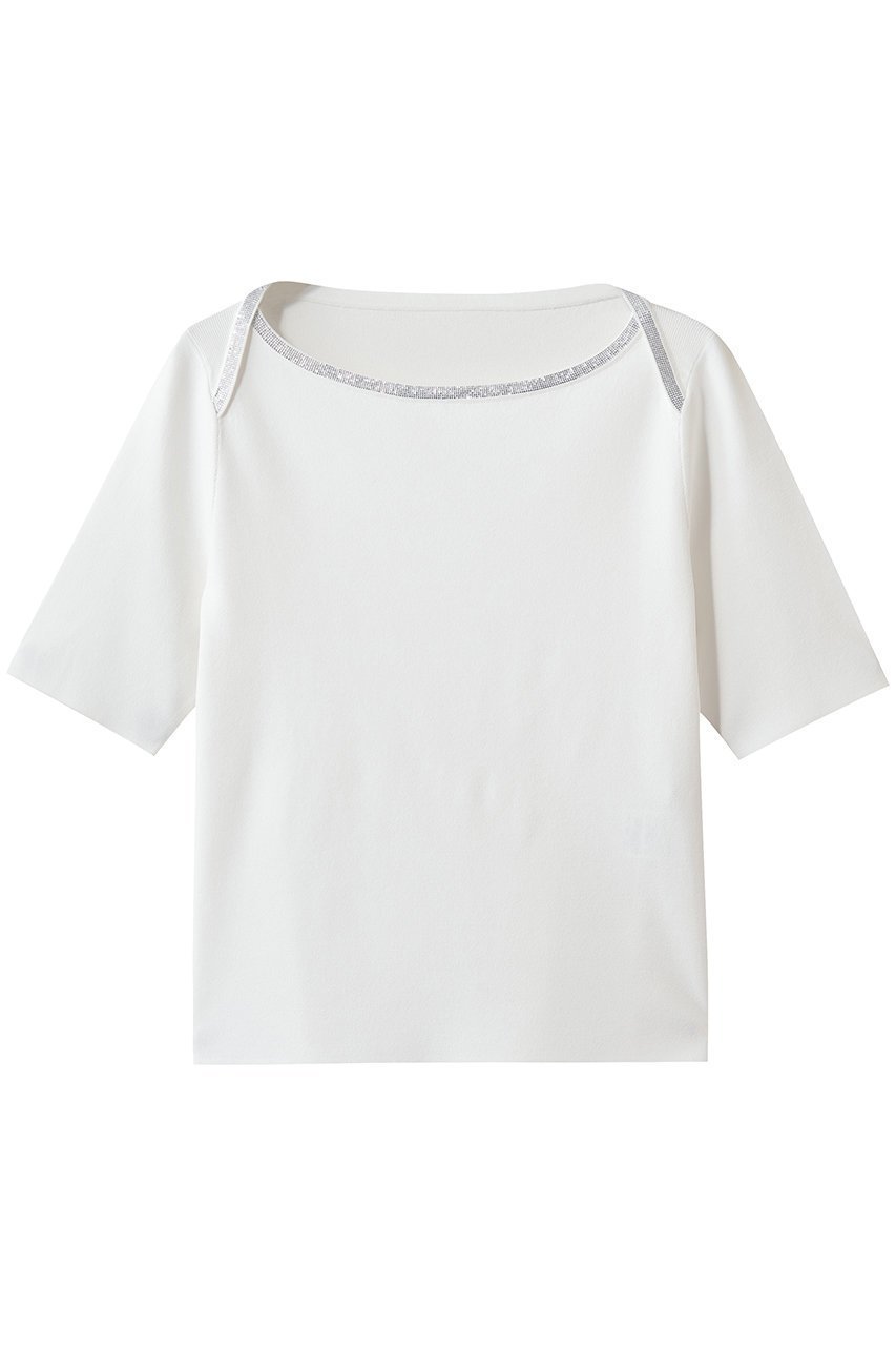 【アナイ/ANAYI】のステップビジュープルオーバー インテリア・キッズ・メンズ・レディースファッション・服の通販 founy(ファニー) 　ファッション　Fashion　レディースファッション　Fashion for Women　トップス・カットソー　Cut & Sew Tops　ニット　Knit Tops & Sweaters　カジュアルプルオーバー・ニットトップス　Pullovers & Knit Tops / Casual Pullovers　インナー　Innerwear　クラシカル　Classical, Vintage-Inspired　ジャケット　Jacket, Outerwear　ビジュー　Bijou, Jewel-like Accent　フィット　Fit, Slim Fit　エレガント 上品　Elegant　新作・新入荷　New Arrivals / New In　オフホワイト|ID: prp329100004880054 ipo3291000000036414431