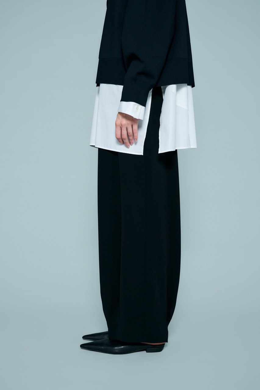 【エンフォルド/ENFOLD】のTUCK-HEM WIDE-COCOON PAN 大人の最旬トレンドファッション＆コーディネート founy(ファウニー) 　ファッション　Fashion　レディースファッション　Fashion for Women　パンツ　Pants & Trousers　エレガント 上品　Elegant　ストレッチ　Stretch, Stretchy Fabric　フォルム　Silhouette, Form　ワイド　Wide, Wide Fit　other-7|ID: prp329100004880057 ipo3291000000037240798