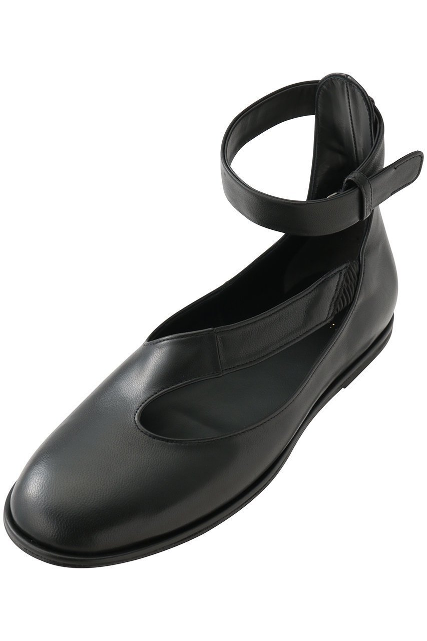 【カチム/KATIM】のMTK アンクルストラップシューズ インテリア・キッズ・メンズ・レディースファッション・服の通販 founy(ファニー) 　ファッション　Fashion　レディースファッション　Fashion for Women　カッティング　Cutting Detail　シューズ　Shoes, Footwear　スタイリッシュ　Stylish, Fashionable　タイツ　Tights, Legwear　フラット　Flat, Flat Shoes　モダン　Modern, Contemporary　ラップ　Wrap, Wrap Design　ラバー　Rubber, Rubber Sole　新作・新入荷　New Arrivals / New In　ブラック|ID: prp329100004880065 ipo3291000000036414509