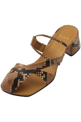 【カチム/KATIM】のCAT パイソン型押しストラップサンダル 人気、トレンドファッション・服の通販 founy(ファニー) ファッション Fashion レディースファッション Fashion for Women サンダル Sandals, Summer Shoes シャーリング Shirring, Ruched ストラップサンダル Strappy Sandals, Strap Sandals デニム Denim, Jeans Material ヌーディ Nude, Nude Tone バランス Balance, Style Balance パイソン Python, Snakeskin Pattern ラップ Wrap, Wrap Design 新作・新入荷 New Arrivals / New In |ID:prp329100004880067