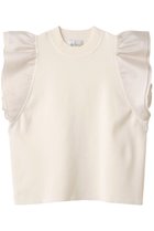 【ジェイドット/j.】のリネン混シアースリーブトップス 人気、トレンドファッション・服の通販 founy(ファニー) ファッション Fashion レディースファッション Fashion for Women トップス・カットソー Cut & Sew Tops シャツ・ブラウス・オフィスカジュアル Elegant Blouses & Button-Ups ロングTシャツ・Tシャツ Longline T-Shirts & Tees カットソー・ベーシックTシャツ Cut-and-Sewn Tops / Stretch Tees & Basics サマー Summer, Summer Style ショート Short, Short Length スリーブ Sleeve, Long Sleeve / Short Sleeve センター Center, Center Line デニム Denim, Jeans Material フリル Frill, Ruffle リネン Linen, Linen Fabric 夏 Summer thumbnail ホワイト|ID: prp329100004880849 ipo3291000000036430152