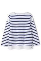 【ジェービーアタイア/J.B. ATTIRE】のCHAMB RY BASQUE SHIRT 人気、トレンドファッション・服の通販 founy(ファニー) ファッション Fashion レディースファッション Fashion for Women トップス・カットソー Cut & Sew Tops シャツ・ブラウス・オフィスカジュアル Elegant Blouses & Button-Ups ロングTシャツ・Tシャツ Longline T-Shirts & Tees カットソー・ベーシックTシャツ Cut-and-Sewn Tops / Stretch Tees & Basics スリーブ Sleeve, Long Sleeve / Short Sleeve バスク Basque, Basque Style バランス Balance, Style Balance ボーダー Border, Stripe ロング Long, Long-Length thumbnail WHITE×BLUE|ID: prp329100004880915 ipo3291000000036430814