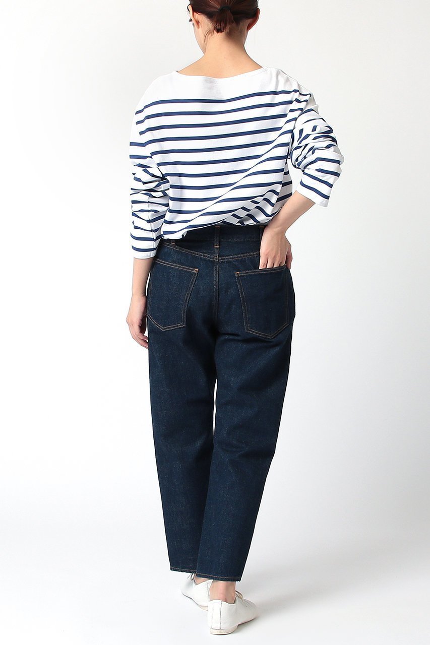 【ジェービーアタイア/J.B. ATTIRE】のCHAMB RY BASQUE SHIRT 人気、トレンドファッション・服の通販 founy(ファニー) 　ファッション　Fashion　レディースファッション　Fashion for Women　トップス・カットソー　Cut & Sew Tops　シャツ・ブラウス・オフィスカジュアル　Elegant Blouses & Button-Ups　ロングTシャツ・Tシャツ　Longline T-Shirts & Tees　カットソー・ベーシックTシャツ　Cut-and-Sewn Tops / Stretch Tees & Basics　スリーブ　Sleeve, Long Sleeve / Short Sleeve　バスク　Basque, Basque Style　バランス　Balance, Style Balance　ボーダー　Border, Stripe　ロング　Long, Long-Length　other-8|ID: prp329100004880915 ipo3291000000036430821