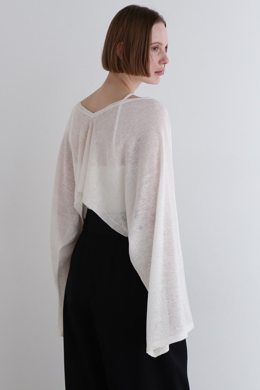 【ル フィル/LE PHIL】のシアーリネンクロップドカーデ 人気、トレンドファッション・服の通販 founy(ファニー) 　ファッション　Fashion　レディースファッション　Fashion for Women　トップス・カットソー　Cut & Sew Tops　カーディガン・羽織り　Layered Style Cardigans　シャツ・ブラウス・オフィスカジュアル　Elegant Blouses & Button-Ups　ロングTシャツ・Tシャツ　Longline T-Shirts & Tees　カットソー・ベーシックTシャツ　Cut-and-Sewn Tops / Stretch Tees & Basics　カーディガン　Cardigan, Knitwear　ショート　Short, Short Length　ネップ　Nepp, Slub Yarn　パターン　Pattern, Design Print　リネン　Linen, Linen Fabric　夏　Summer　other-3|ID: prp329100004880922 ipo3291000000036430880