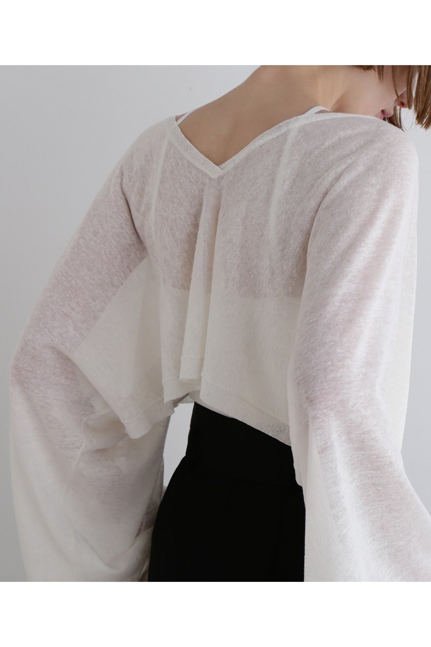 【ル フィル/LE PHIL】のシアーリネンクロップドカーデ 人気、トレンドファッション・服の通販 founy(ファニー) 　ファッション　Fashion　レディースファッション　Fashion for Women　トップス・カットソー　Cut & Sew Tops　カーディガン・羽織り　Layered Style Cardigans　シャツ・ブラウス・オフィスカジュアル　Elegant Blouses & Button-Ups　ロングTシャツ・Tシャツ　Longline T-Shirts & Tees　カットソー・ベーシックTシャツ　Cut-and-Sewn Tops / Stretch Tees & Basics　カーディガン　Cardigan, Knitwear　ショート　Short, Short Length　ネップ　Nepp, Slub Yarn　パターン　Pattern, Design Print　リネン　Linen, Linen Fabric　夏　Summer　other-6|ID: prp329100004880922 ipo3291000000036430883