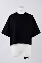 【エンフォルド/ENFOLD】のハード天竺 BOXワイド T/SH Tシャツ 人気、トレンドファッション・服の通販 founy(ファニー) ファッション Fashion レディースファッション Fashion for Women トップス・カットソー Cut & Sew Tops シャツ・ブラウス・オフィスカジュアル Elegant Blouses & Button-Ups ロングTシャツ・Tシャツ Longline T-Shirts & Tees カットソー・ベーシックTシャツ Cut-and-Sewn Tops / Stretch Tees & Basics クロップド Cropped, Short Length ショート Short, Short Length スリーブ Sleeve, Long Sleeve / Short Sleeve ルーズ Loose, Oversized ワイド Wide, Wide Fit thumbnail ブラック|ID: prp329100004880928 ipo3291000000036430933