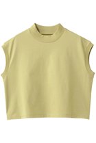 【スリー ドッツ/three dots】のビックストライプ フレンチスリーブTシャツ ライム|ID:prp329100004880929