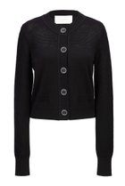 【レモンプレット/Lemonplet】のDUE KNITTED CARDIGAN 人気、トレンドファッション・服の通販 founy(ファニー) ファッション Fashion レディースファッション Fashion for Women トップス・カットソー Cut & Sew Tops ニット Knit Tops & Sweaters カーディガン・羽織り Layered Style Cardigans シャツ・ブラウス・オフィスカジュアル Elegant Blouses & Button-Ups ロングTシャツ・Tシャツ Longline T-Shirts & Tees カットソー・ベーシックTシャツ Cut-and-Sewn Tops / Stretch Tees & Basics カーディガン Cardigan, Knitwear シンプル Simple, Minimal スリム Slim, Slim Fit テクスチャー Texture, Textured Fabric フィット Fit, Slim Fit エレガント 上品 Elegant 透かし Cut-Out, Lacework thumbnail BLACK|ID: prp329100004880931 ipo3291000000036430957