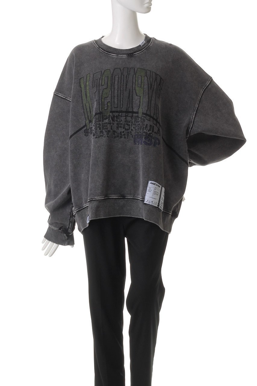 【メゾンスペシャル/MAISON SPECIAL】の【UNISEX】HYPNOSE加工スウェットクルー カレッジ風 人気、トレンドファッション・服の通販 founy(ファニー) 　ファッション　Fashion　レディースファッション　Fashion for Women　トップス・カットソー　Cut & Sew Tops　シャツ・ブラウス・オフィスカジュアル　Elegant Blouses & Button-Ups　レディースパーカー・カジュアルフーディー　Casual Hoodies & Sweatshirts　ロングTシャツ・Tシャツ　Longline T-Shirts & Tees　スウェット・クルーネックトップス　Sweatshirts & Crewnecks / Relaxed Fit Sweat Tops　カットソー・ベーシックTシャツ　Cut-and-Sewn Tops / Stretch Tees & Basics　ユニセックス　Unisex, Genderless　スウェット / スエット　Sweatshirt, Sweatwear　スラックス　Slacks, Dress Pants　デニム　Denim, Jeans Material　リラックス　Relax, Relaxed Fit　other-2|ID: prp329100004880950 ipo3291000000036431113