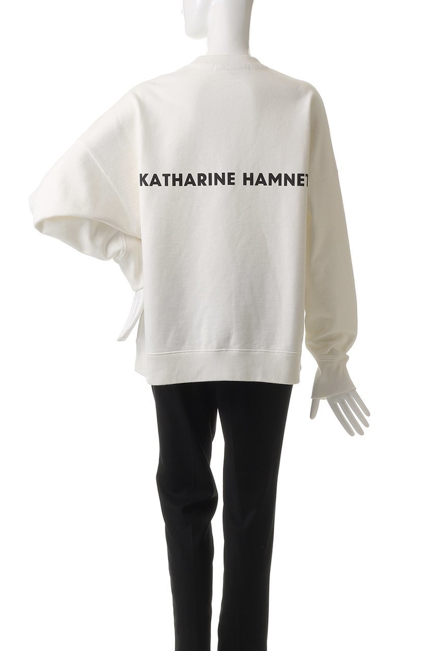 【キャサリンハムネット/KATHARINE HAMNETT LONDON】の【UNISEX】スローガンプルオーバー 人気、トレンドファッション・服の通販 founy(ファニー) ファッション Fashion レディースファッション Fashion for Women トップス・カットソー Cut & Sew Tops シャツ・ブラウス・オフィスカジュアル Elegant Blouses & Button-Ups ロングTシャツ・Tシャツ Longline T-Shirts & Tees カジュアルプルオーバー・ニットトップス Pullovers & Knit Tops / Casual Pullovers カットソー・ベーシックTシャツ Cut-and-Sewn Tops / Stretch Tees & Basics ユニセックス Unisex, Genderless スリーブ Sleeve, Long Sleeve / Short Sleeve ビンテージ Vintage, Retro Style ロング Long, Long-Length other-4|ID: prp329100004880957 ipo3291000000036431175
