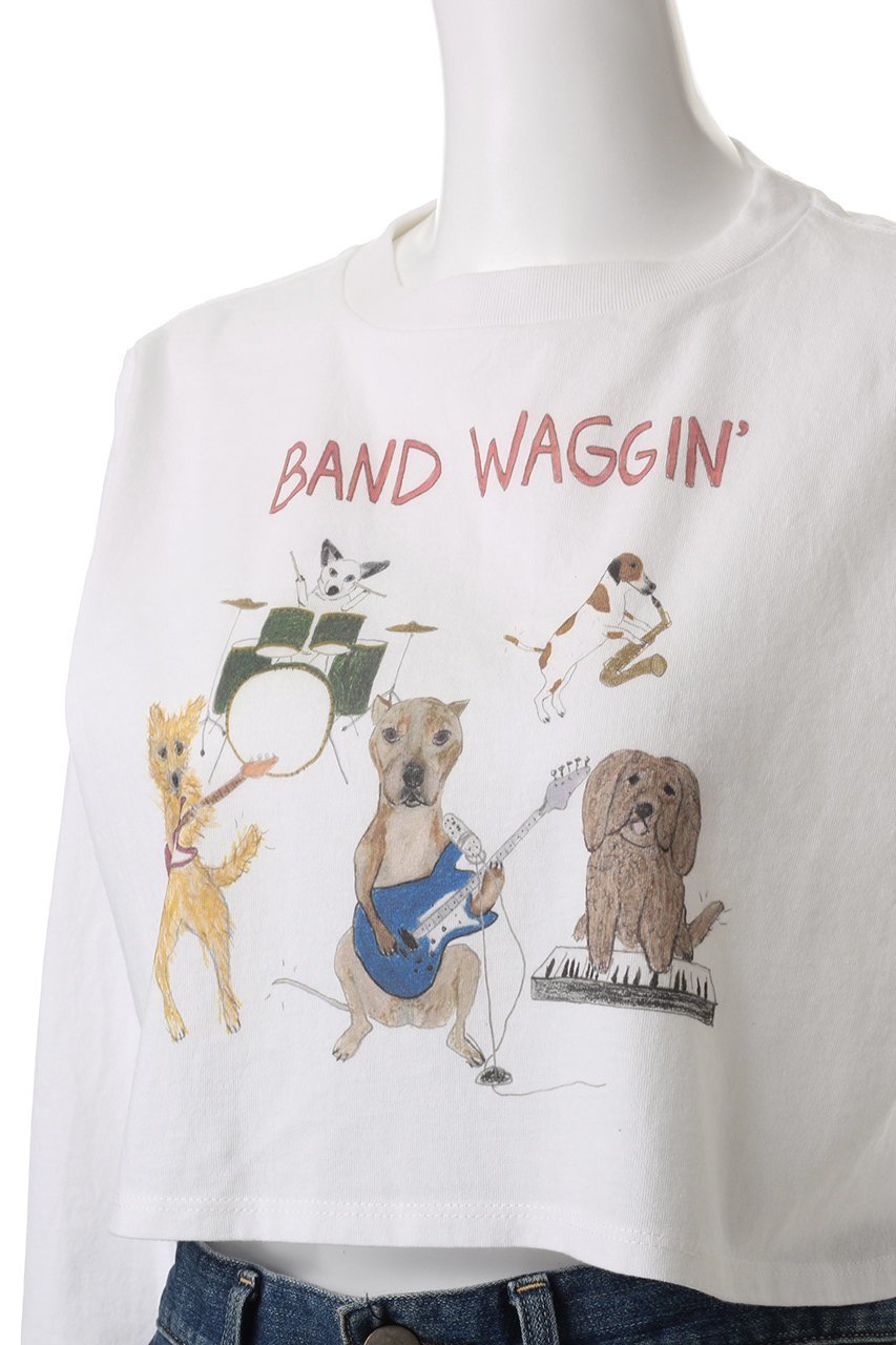 【ウィムガゼット/Whim Gazette】の【Unfortunate Portrait】Band Waggin L/S T 人気、トレンドファッション・服の通販 founy(ファニー) ファッション Fashion レディースファッション Fashion for Women トップス・カットソー Cut & Sew Tops シャツ・ブラウス・オフィスカジュアル Elegant Blouses & Button-Ups ロングTシャツ・Tシャツ Longline T-Shirts & Tees カットソー・ベーシックTシャツ Cut-and-Sewn Tops / Stretch Tees & Basics イラスト Illustration スリーブ Sleeve, Long Sleeve / Short Sleeve デニム Denim, Jeans Material プリント Print, Printed Pattern リラックス Relax, Relaxed Fit ロング Long, Long-Length 長袖 Long Sleeve, Full Sleeve other-5|ID: prp329100004880958 ipo3291000000036431182