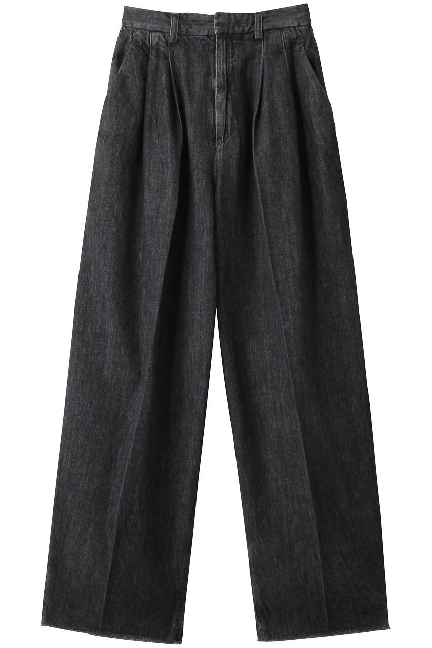 【サードマガジン/THIRD MAGAZINE】のデニムタックパンツ 人気、トレンドファッション・服の通販 founy(ファニー) 　ファッション　Fashion　レディースファッション　Fashion for Women　パンツ　Pants & Trousers　デニムパンツ・ジーンズ・美脚デニム　Denim Jeans & Pants　おすすめ　Recommended / Our Picks　クロップド　Cropped, Short Length　デニム　Denim, Jeans Material　トレンド　Trend, Trending Now　バランス　Balance, Style Balance　バルーン　Balloon, Balloon Silhouette　マニッシュ　Mannish, Boyish　ロング　Long, Long-Length　 other-1|ID: prp329100004880979 ipo3291000000036431329