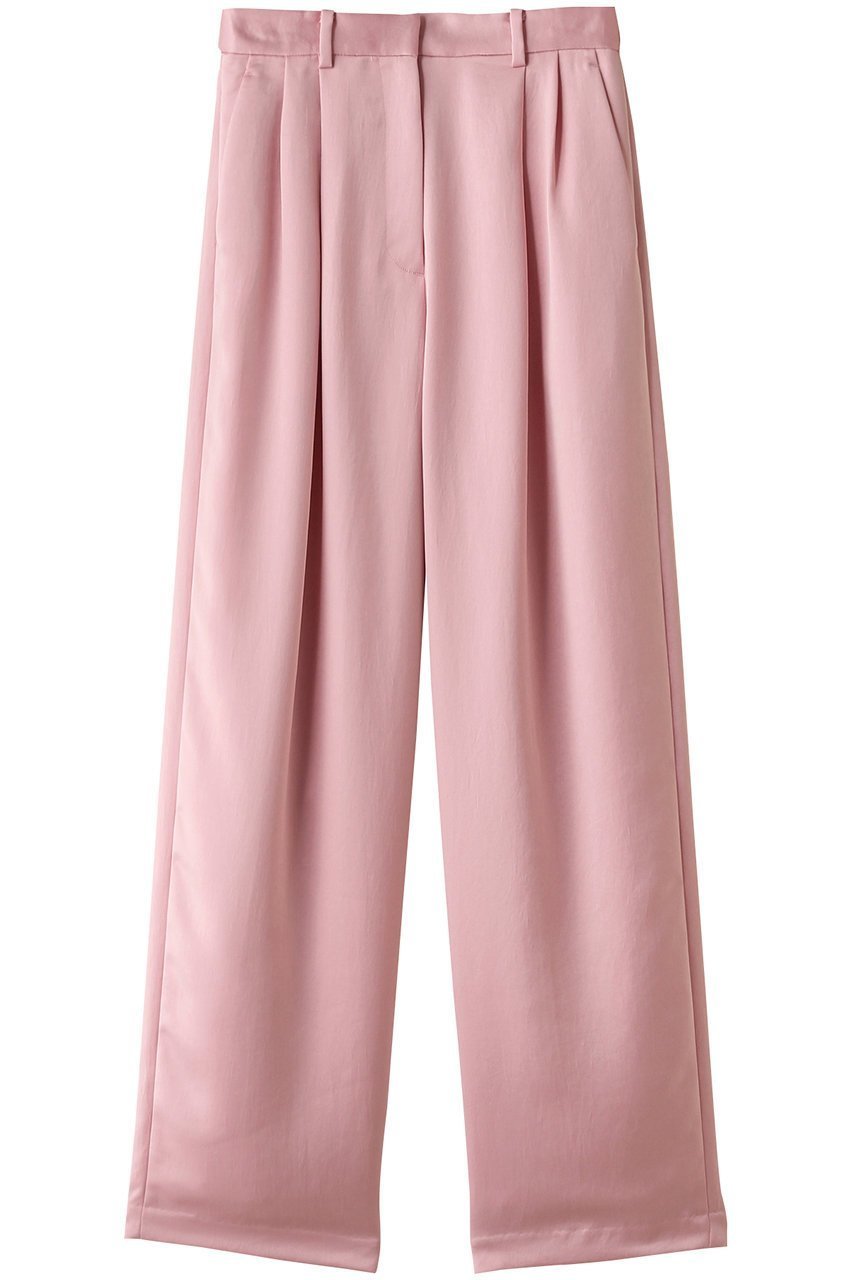 【クラネ/CLANE】のSATIN TUCK PANTS/パンツ インテリア・キッズ・メンズ・レディースファッション・服の通販 founy(ファウニー) 　ファッション　Fashion　レディースファッション　Fashion for Women　パンツ　Pants & Trousers　エレガント 上品　Elegant　サテン　Satin, Glossy Fabric　シンプル　Simple, Minimal　ドレープ　Drape, Draping Fabric　PINK|ID: prp329100004880987 ipo3291000000036431398