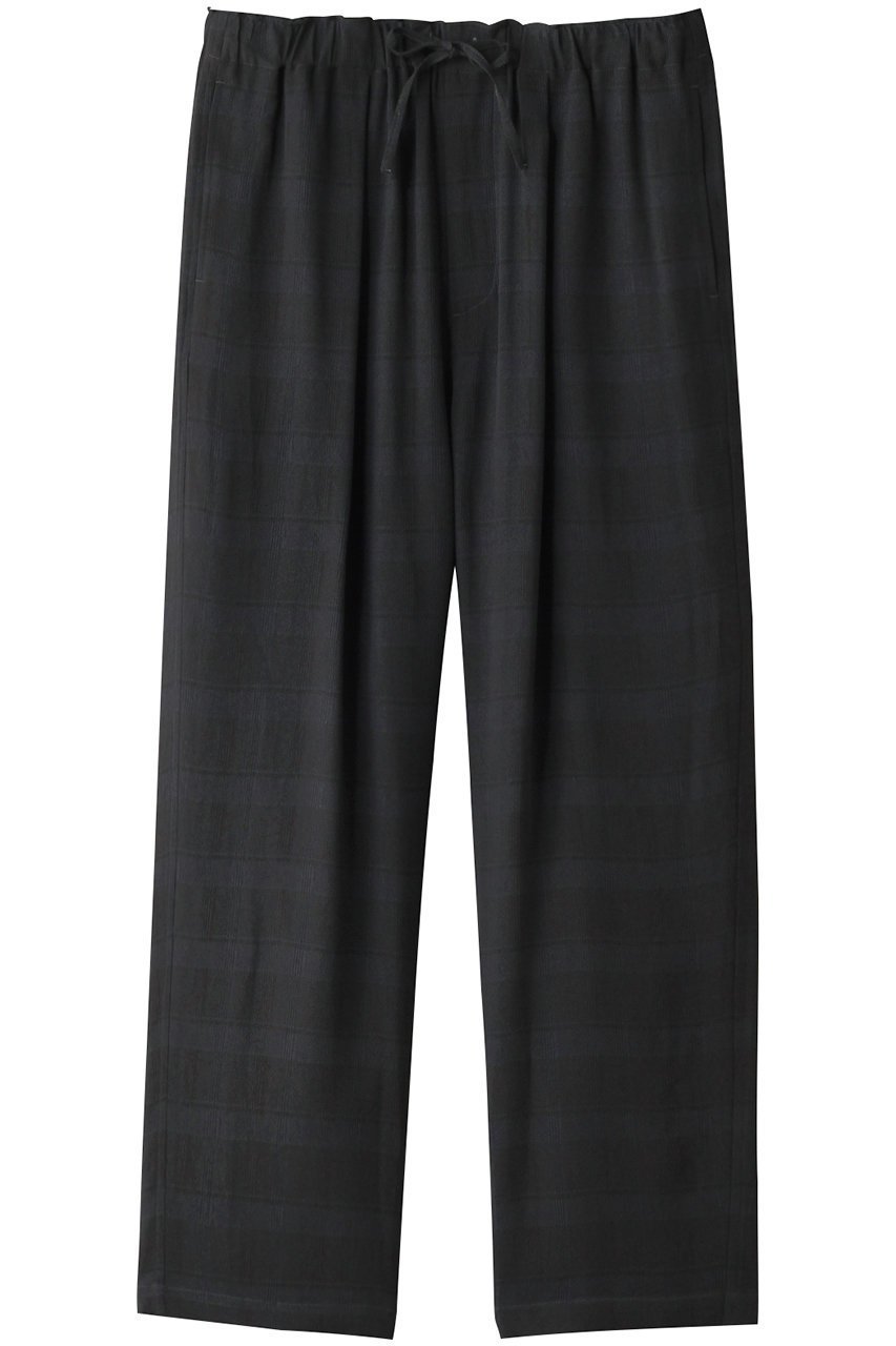 【ヨーク/YOKE】の【UNISEX】プラッドジャカード イージーパンツ インテリア・キッズ・メンズ・レディースファッション・服の通販 founy(ファニー) 　ファッション　Fashion　レディースファッション　Fashion for Women　パンツ　Pants & Trousers　ユニセックス　Unisex, Genderless　なめらか　Smooth, Silky Texture　クラシカル　Classical, Vintage-Inspired　シンプル　Simple, Minimal　エレガント 上品　Elegant　チャコール|ID: prp329100004881004 ipo3291000000036431536