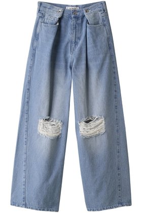 【ウィムガゼット/Whim Gazette】 【THE PAUSE】タックデニムパンツ人気、トレンドファッション・服の通販 founy(ファニー) ファッション Fashion レディースファッション Fashion for Women パンツ Pants & Trousers デニムパンツ・ジーンズ・美脚デニム Denim Jeans & Pants ダウン Down, Puffer ダメージ Distressed, Destroyed デニム Denim, Jeans Material ワイド Wide, Wide Fit |ID:prp329100004881010