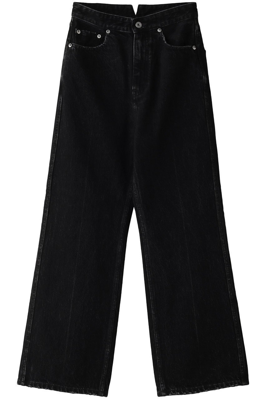 【エリオポール/heliopole】の【woadblue】HW Semi-Wide Flareパンツ インテリア・キッズ・メンズ・レディースファッション・服の通販 founy(ファウニー) 　ファッション　Fashion　レディースファッション　Fashion for Women　パンツ　Pants & Trousers　デニムパンツ・ジーンズ・美脚デニム　Denim Jeans & Pants　おすすめ　Recommended / Our Picks　デニム　Denim, Jeans Material　ブラック|ID: prp329100004881021 ipo3291000000036864691