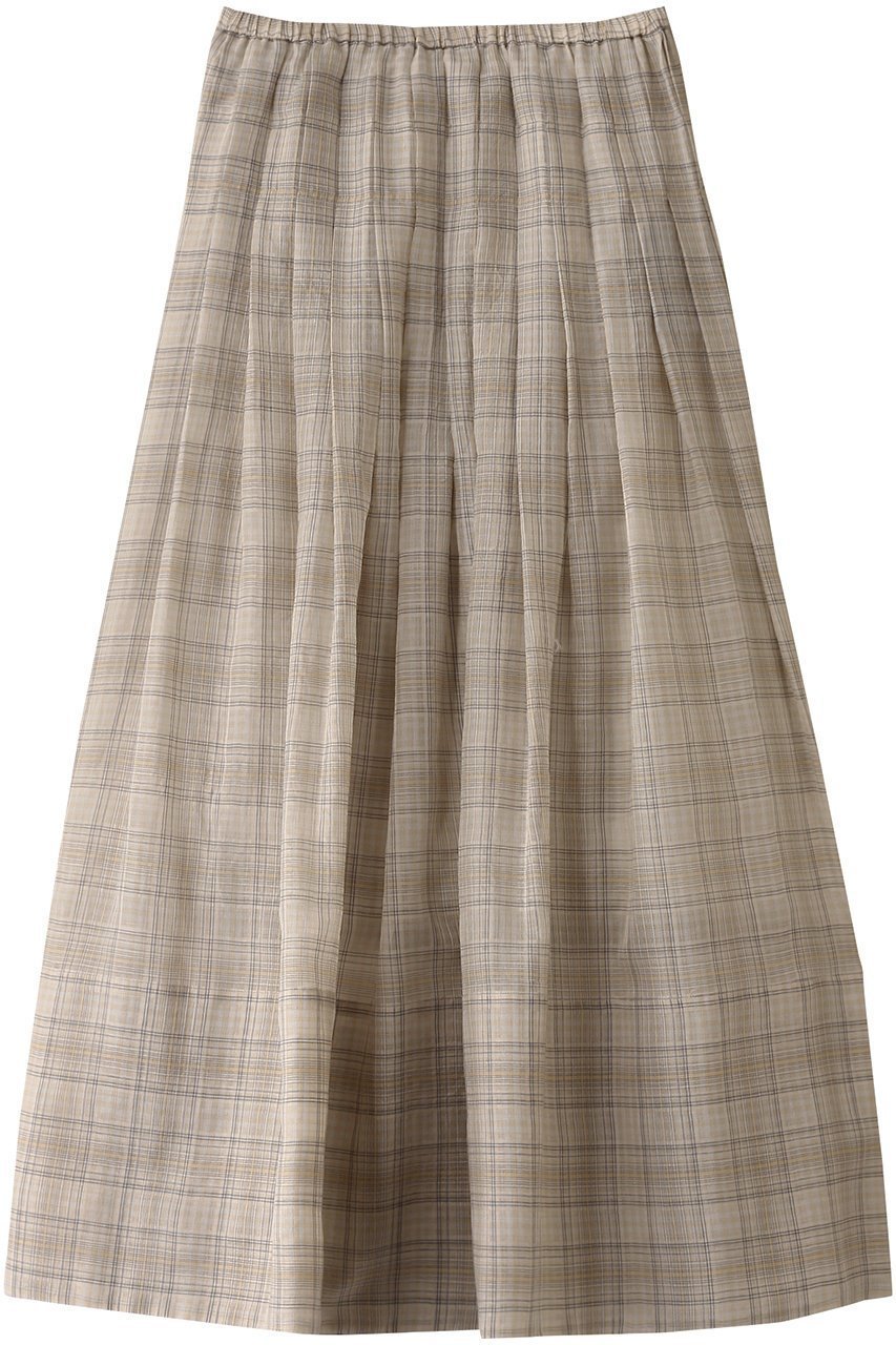 【オブリオ/AUBRIOT】のシアーチェックミディスカート 人気、トレンドファッション・服の通販 founy(ファニー) 　ファッション　Fashion　レディースファッション　Fashion for Women　スカート　Skirts　ロングスカート　Long Skirts / Maxi & Midi Skirts　イタリア　Italy　シルク　Silk, 100% Silk　チェック　Check, Plaid, Tartan　フェミニン　Feminine, Girly　ロング　Long, Long-Length　 other-1|ID: prp329100004881052 ipo3291000000036432217