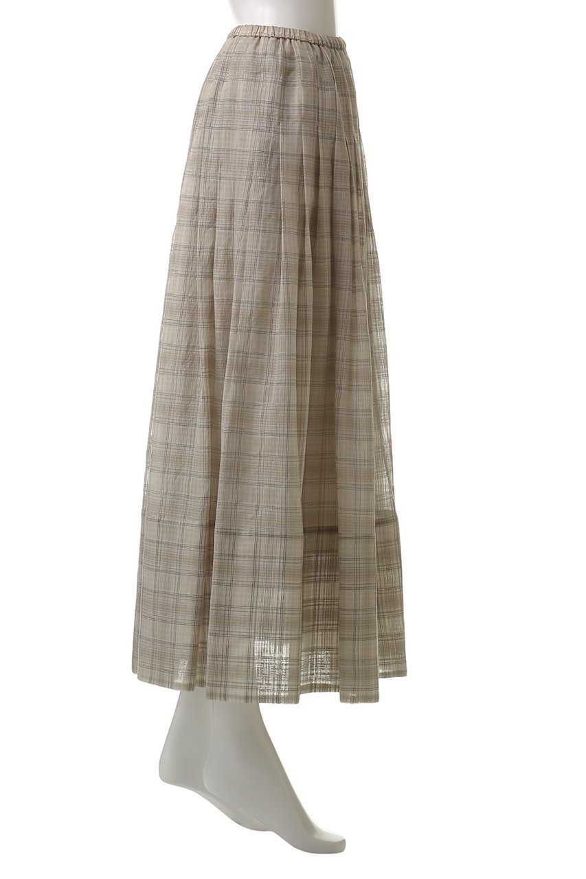 【オブリオ/AUBRIOT】のシアーチェックミディスカート 人気、トレンドファッション・服の通販 founy(ファニー) 　ファッション　Fashion　レディースファッション　Fashion for Women　スカート　Skirts　ロングスカート　Long Skirts / Maxi & Midi Skirts　イタリア　Italy　シルク　Silk, 100% Silk　チェック　Check, Plaid, Tartan　フェミニン　Feminine, Girly　ロング　Long, Long-Length　other-3|ID: prp329100004881052 ipo3291000000036432220