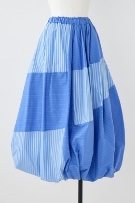 【ナゴンスタンス/nagonstans】 ポプリンStripe ドレープバルーンSK/スカート人気、トレンドファッション・服の通販 founy(ファニー) ファッション Fashion レディースファッション Fashion for Women スカート Skirts ロングスカート Long Skirts / Maxi & Midi Skirts ドレープ Drape, Draping Fabric ミックス Mix, Mixed Style ロング Long, Long-Length |ID:prp329100004881060