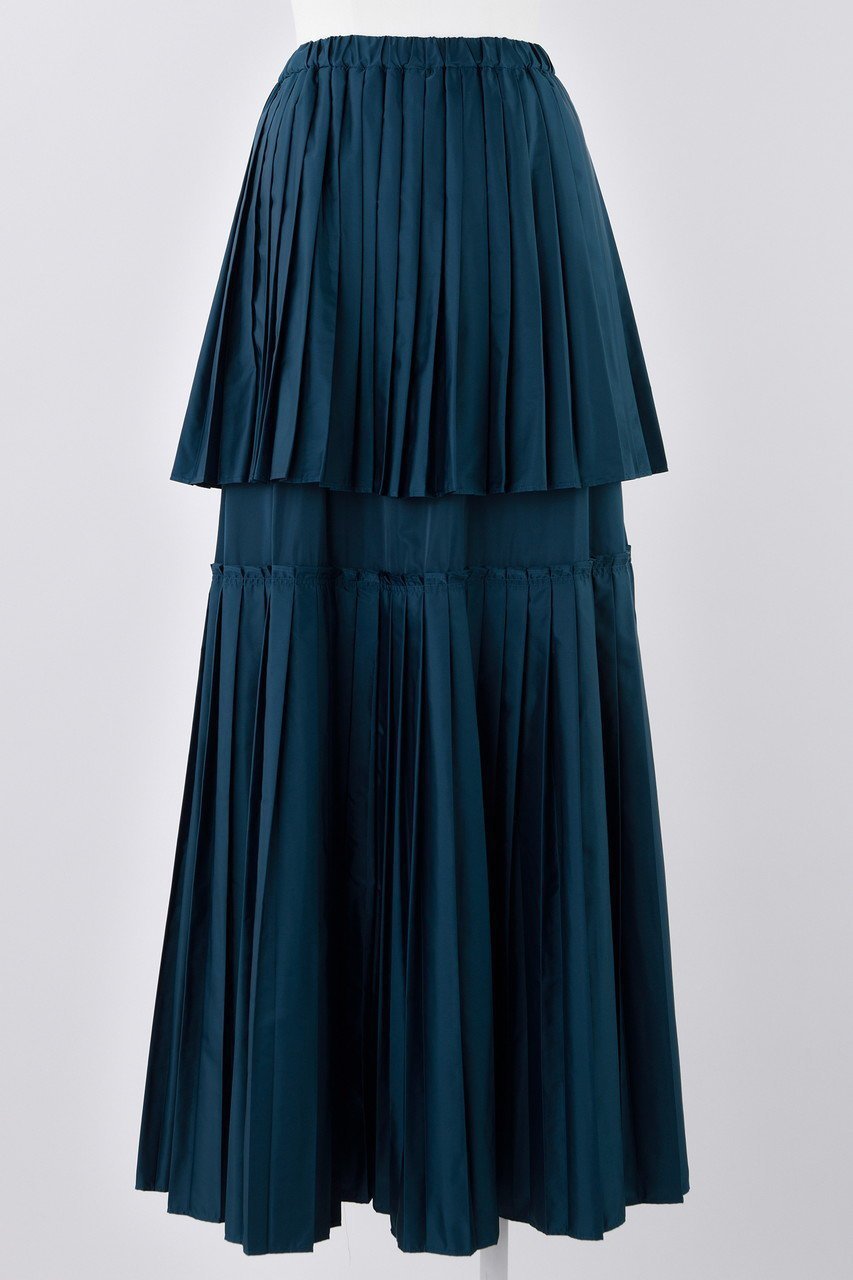 【エンフォルド/ENFOLD】のSOLOTEXサテン プリーツ SK/スカート インテリア・キッズ・メンズ・レディースファッション・服の通販 founy(ファニー) 　ファッション　Fashion　レディースファッション　Fashion for Women　スカート　Skirts　ロングスカート　Long Skirts / Maxi & Midi Skirts　おすすめ　Recommended / Our Picks　サテン　Satin, Glossy Fabric　プリーツ　Pleats, Pleated　ベーシック　Basic, Essential　ロング　Long, Long-Length　ターコイズ|ID: prp329100004881077 ipo3291000000036432412
