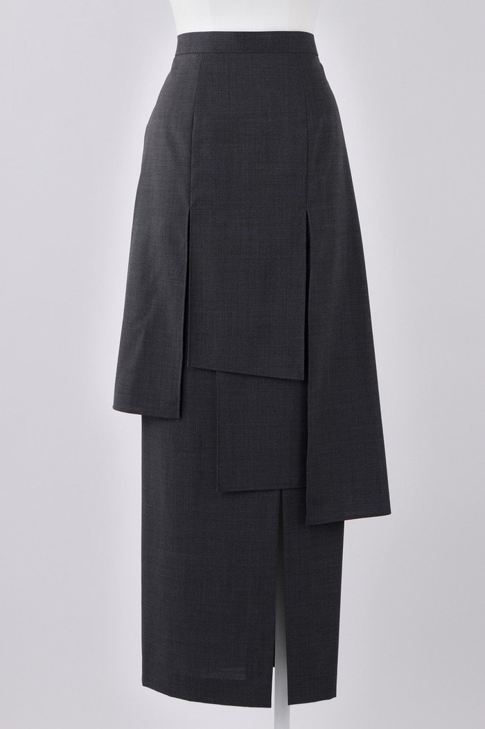 【エンフォルド/ENFOLD】のT/Wトロ Panel SK/スカート インテリア・キッズ・メンズ・レディースファッション・服の通販 founy(ファニー) https://founy.com/ ファッション Fashion レディースファッション Fashion for Women スカート Skirts ロングスカート Long Skirts / Maxi & Midi Skirts スリット Slit, Slit Detail ランダム Random, Irregular ロング Long, Long-Length |ID: prp329100004881104 ipo3291000000036831701