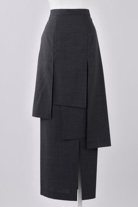 【エンフォルド/ENFOLD】のT/Wトロ Panel SK/スカート 人気、トレンドファッション・服の通販 founy(ファニー) ファッション Fashion レディースファッション Fashion for Women スカート Skirts ロングスカート Long Skirts / Maxi & Midi Skirts スリット Slit, Slit Detail ランダム Random, Irregular ロング Long, Long-Length |ID:prp329100004881104