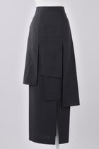 【エンフォルド/ENFOLD】のT/Wトロ Panel SK/スカート チャコールグレー|ID: prp329100004881104 ipo3291000000036831702