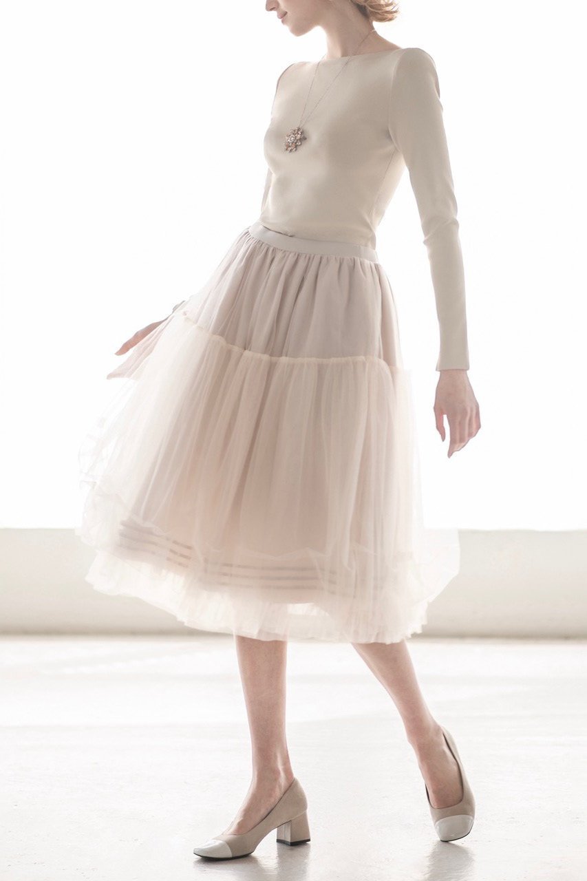 【デイジーリン/DAISY LIN】のSkirt “Prima Tulle Ⅱ” 大人の最旬トレンドファッション＆コーディネート founy(ファウニー) 　ファッション　Fashion　レディースファッション　Fashion for Women　スカート　Skirts　カットソー　Cut and Sewn Top　ジャケット　Jacket, Outerwear　チュール　Tulip, Tulip Motif　パウダー　Powder, Soft Tone　パーティ　Party, Party Style　ペチコート　Petticoat, Underskirt　ランダム　Random, Irregular　定番　Standard, Basic Item　旅行　Travel　洗える　Machine Washable　other-5|ID: prp329100004881109 ipo3291000000036563388