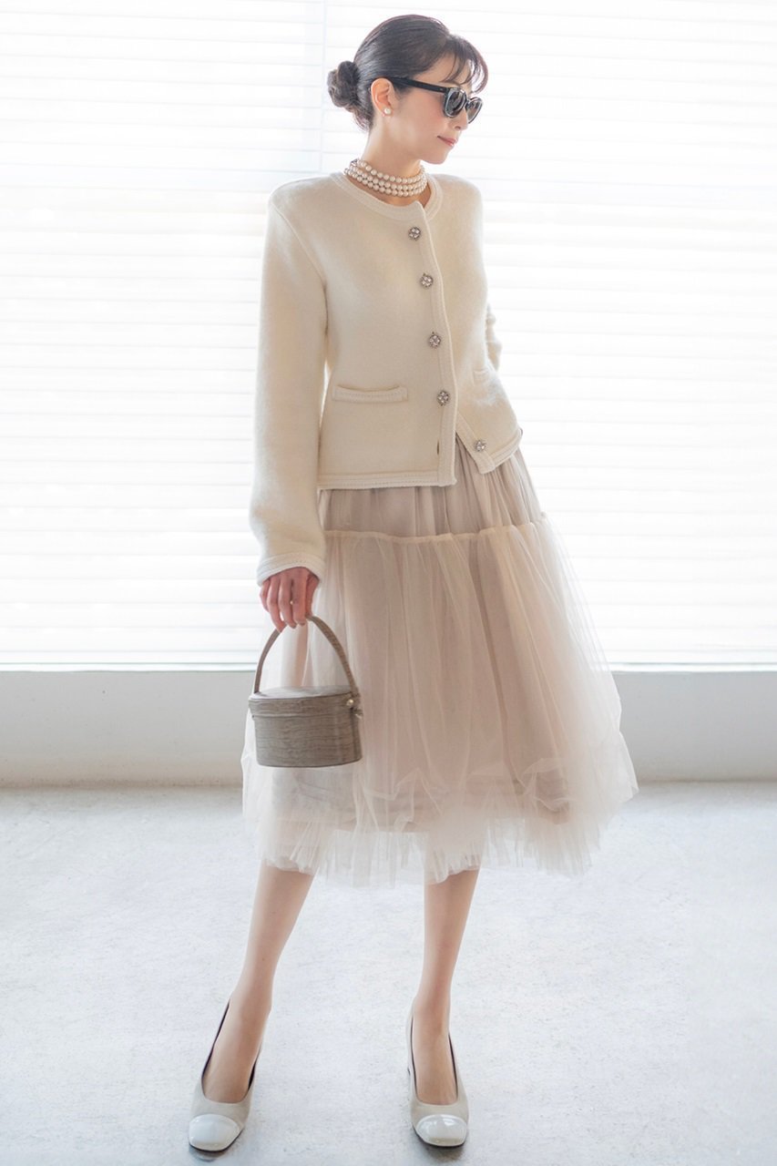 【デイジーリン/DAISY LIN】のSkirt “Prima Tulle Ⅱ” 大人の最旬トレンドファッション＆コーディネート founy(ファウニー) 　ファッション　Fashion　レディースファッション　Fashion for Women　スカート　Skirts　カットソー　Cut and Sewn Top　ジャケット　Jacket, Outerwear　チュール　Tulip, Tulip Motif　パウダー　Powder, Soft Tone　パーティ　Party, Party Style　ペチコート　Petticoat, Underskirt　ランダム　Random, Irregular　定番　Standard, Basic Item　旅行　Travel　洗える　Machine Washable　other-6|ID: prp329100004881109 ipo3291000000036563390