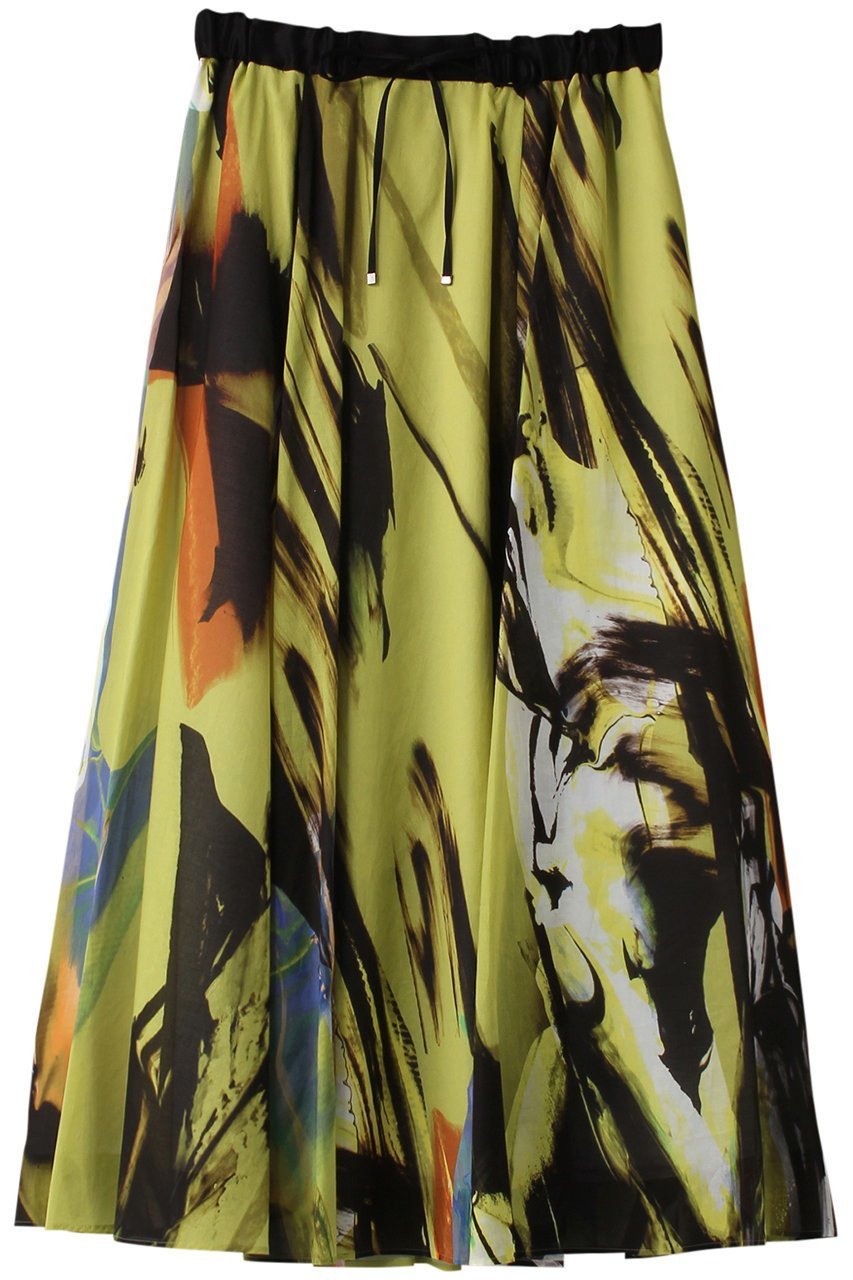 【ヒューエルミュージアム/hueLe Museum】の【STUMBLY】Art Zebraプリントスカート インテリア・キッズ・メンズ・レディースファッション・服の通販 founy(ファニー) ファッション Fashion レディースファッション Fashion for Women スカート Skirts ロングスカート Long Skirts / Maxi & Midi Skirts シンプル Simple, Minimal フェミニン Feminine, Girly フレア Flare, Flared フロント Front, Front Design プリント Print, Printed Pattern リボン Ribbon, Bow ロング Long, Long-Length 夏 Summer 春 Spring S/S・春夏 SS, Spring/Summer, Warm Season イエロー|ID: prp329100004881115 ipo3291000000036432666