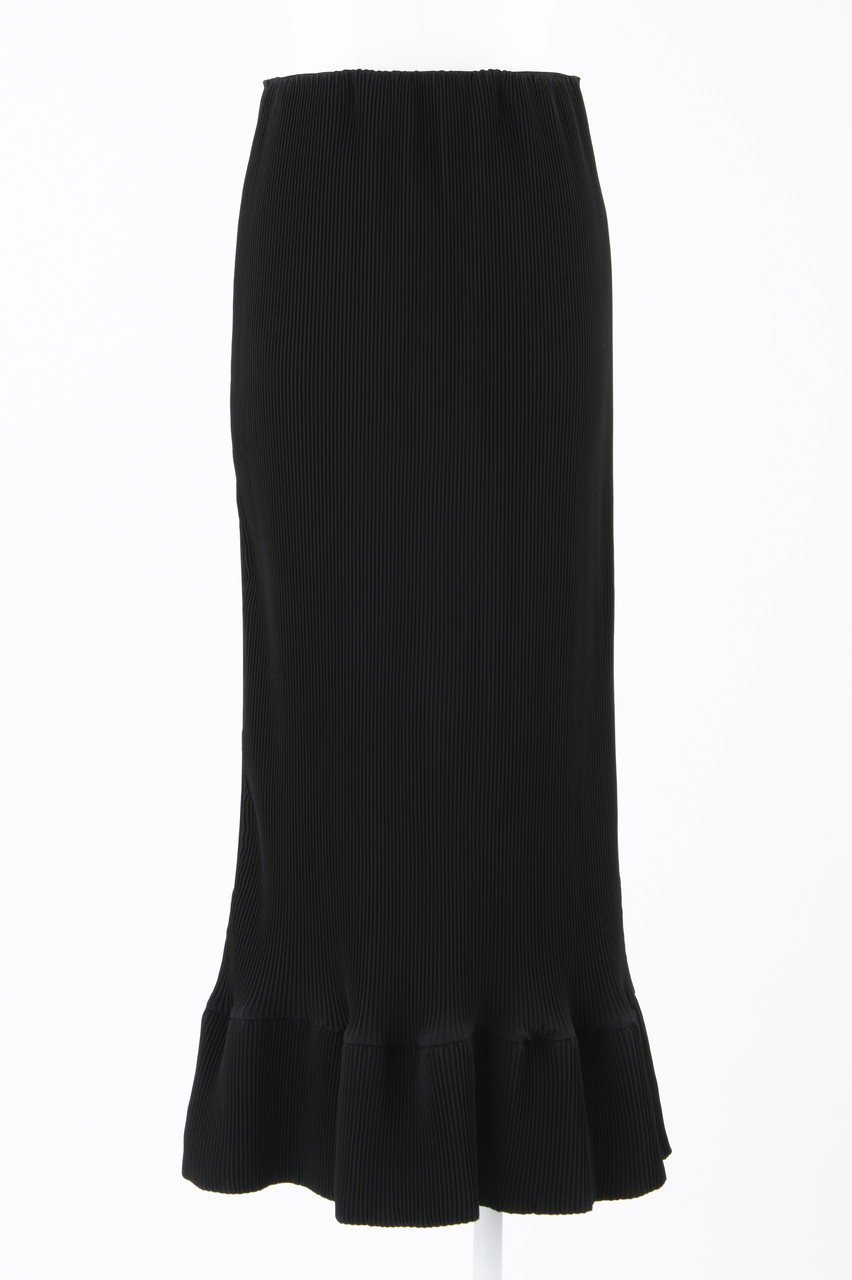 【エンフォルド/ENFOLD】のPEライトジョーゼット プリーツ Wave SK/スカート インテリア・キッズ・メンズ・レディースファッション・服の通販 founy(ファニー) 　ファッション　Fashion　レディースファッション　Fashion for Women　スカート　Skirts　ロングスカート　Long Skirts / Maxi & Midi Skirts　カットソー　Cut and Sewn Top　ジョーゼット　Georgette, Semi-Sheer Fabric　ストレッチ　Stretch, Stretchy Fabric　ドレープ　Drape, Draping Fabric　パウダー　Powder, Soft Tone　プリーツ　Pleats, Pleated　ロング　Long, Long-Length　エレガント 上品　Elegant　ブラック|ID: prp329100004881132 ipo3291000000036432768