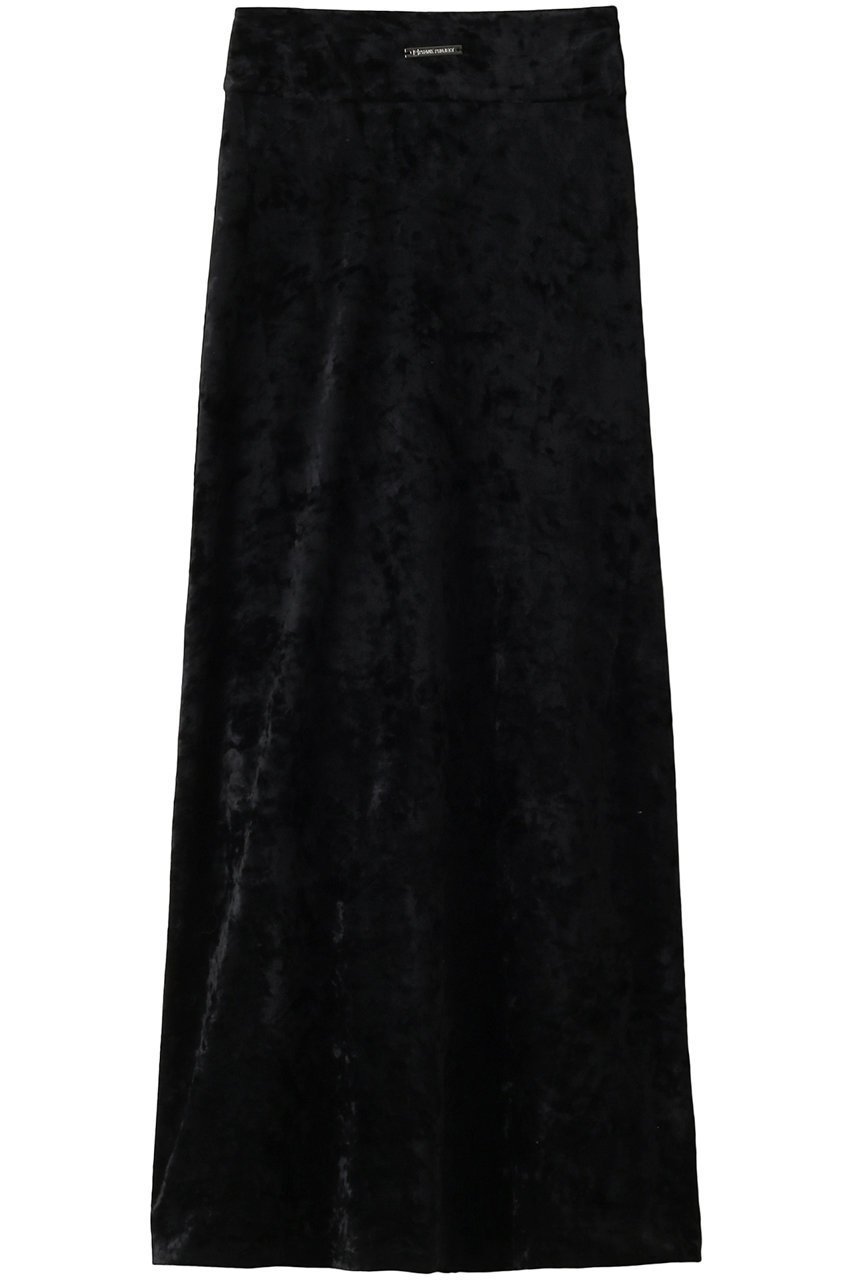 【プランク プロジェクト/PRANK PROJECT】のクラッシュベロアマキシスカート/Crashed Velour Maxi Skirt インテリア・キッズ・メンズ・レディースファッション・服の通販 founy(ファウニー) 　ファッション　Fashion　レディースファッション　Fashion for Women　スカート　Skirts　ロングスカート　Long Skirts / Maxi & Midi Skirts　インナー　Innerwear　クラッシュ　Distressed, Crashed Style　シャイニー　Shiny, Glossy Finish　ストレッチ　Stretch, Stretchy Fabric　タイツ　Tights, Legwear　ベロア　Velour, Soft Velvet　マキシ　Maxi, Full Length　ロング　Long, Long-Length　BLK(ブラック)|ID: prp329100004881141 ipo3291000000036432823