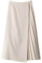 【ミディウミソリッド/MIDIUMISOLID】のasymmetry pleats wrap SK スカート ivory|ID: prp329100004881143 ipo3291000000036432837