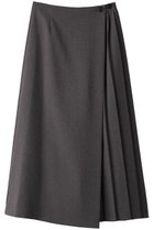 【ミディウミソリッド/MIDIUMISOLID】のasymmetry pleats wrap SK スカート c.gray|ID: prp329100004881143 ipo3291000000036432839