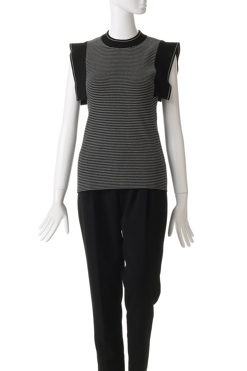 【クラネ/CLANE】のSQUARE SLEEVE KNIT TOPS/ニット 大人の最旬トレンドファッション＆コーディネート founy(ファウニー) 　ファッション　Fashion　レディースファッション　Fashion for Women　トップス・カットソー　Cut & Sew Tops　ニット　Knit Tops & Sweaters　カジュアルプルオーバー・ニットトップス　Pullovers & Knit Tops / Casual Pullovers　スクエア　Square, Square Shape　スリーブ　Sleeve, Long Sleeve / Short Sleeve　フィット　Fit, Slim Fit　ボトム　Bottoms, Lower Wear　モダン　Modern, Contemporary　無地　Plain, Solid Color　other-2|ID: prp329100004881178 ipo3291000000036867534