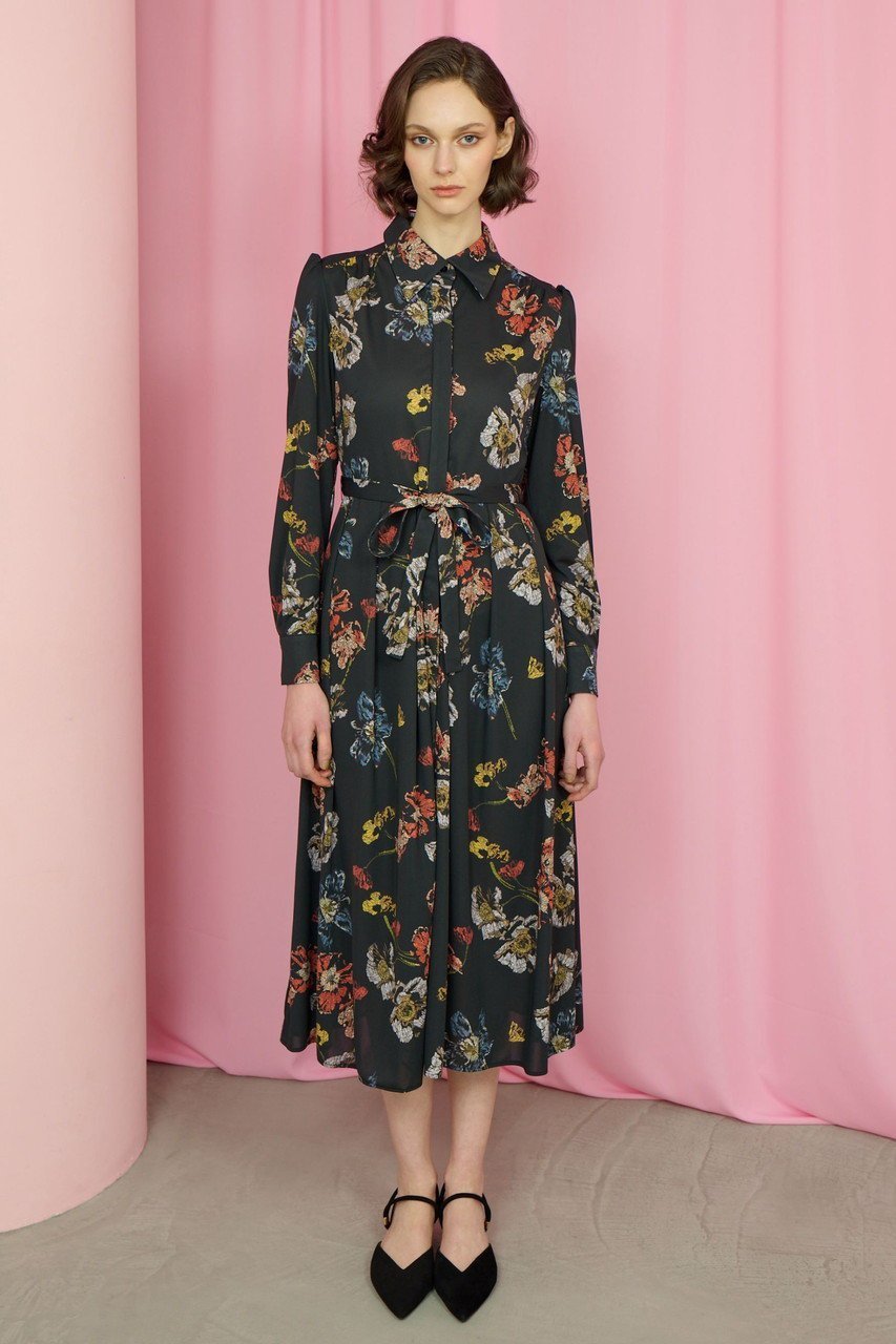 【コルコバード/CORCOVADO】のジャージーシャツドレス 人気、トレンドファッション・服の通販 founy(ファニー) 　ファッション　Fashion　レディースファッション　Fashion for Women　ワンピース　Dresses　フォーマル・パーティードレス・結婚式用ドレス　Elegant & Casual Dresses　チュニック　Tunic Tops & Dresses　チュニック　Tunic, Long Top　ドレス　Dress, One-Piece　プリント　Print, Printed Pattern　リボン　Ribbon, Bow　エレガント 上品　Elegant　other-6|ID: prp329100004881227 ipo3291000000036433475