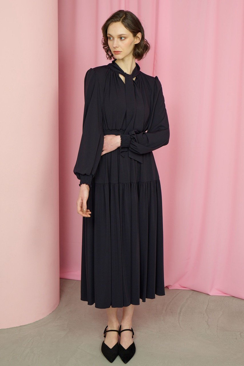 【コルコバード/CORCOVADO】のボウタイリボンドレス 人気、トレンドファッション・服の通販 founy(ファニー) 　ファッション　Fashion　レディースファッション　Fashion for Women　ワンピース　Dresses　フォーマル・パーティードレス・結婚式用ドレス　Elegant & Casual Dresses　チュニック　Tunic Tops & Dresses　ギャザー　Gathered, Ruffled　シューズ　Shoes, Footwear　スニーカー　Sneakers, Trainers　チュニック　Tunic, Long Top　バレエ　Ballet, Ballet Style　リラックス　Relax, Relaxed Fit　人気　Popular, Best Seller　other-6|ID: prp329100004881229 ipo3291000000036433487