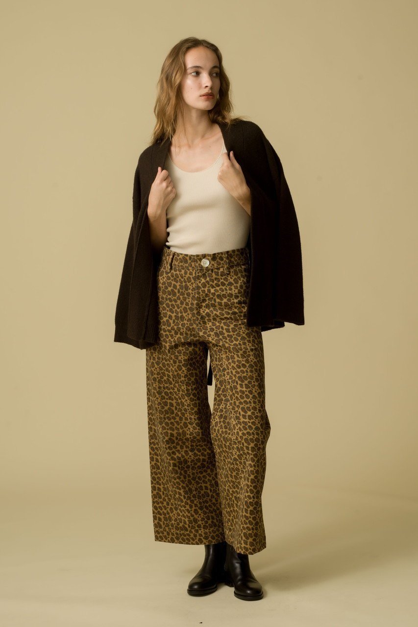 【エスゼット ブロックプリント/SZ Blockprints】のDISCO PANTS LEOPARD ワイドパンツ 大人の最旬トレンドファッション＆コーディネート founy(ファウニー) 　ファッション　Fashion　レディースファッション　Fashion for Women　パンツ　Pants & Trousers　クロップド　Cropped, Short Length　シューズ　Shoes, Footwear　シンプル　Simple, Minimal　レオパード　Leopard, Animal Print　ワイド　Wide, Wide Fit　エレガント 上品　Elegant　other-6|ID: prp329100004881257 ipo3291000000036868073