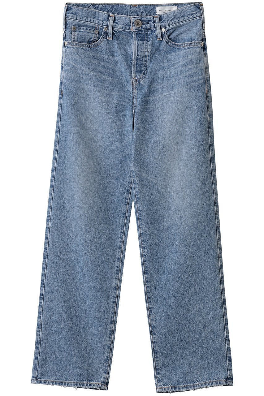 【マルティニーク/martinique】の《コラボ》【upper hights×Amalie&Cecilie Moosgaard】デニムパンツ インテリア・キッズ・メンズ・レディースファッション・服の通販 founy(ファウニー) 　ファッション　Fashion　レディースファッション　Fashion for Women　パンツ　Pants & Trousers　デニムパンツ・ジーンズ・美脚デニム　Denim Jeans & Pants　コラボ　Collaboration, Collab　ストレート　Straight, Straight Cut　ダメージ　Distressed, Destroyed　デニム　Denim, Jeans Material　ブルー|ID: prp329100004881286 ipo3291000000036433894