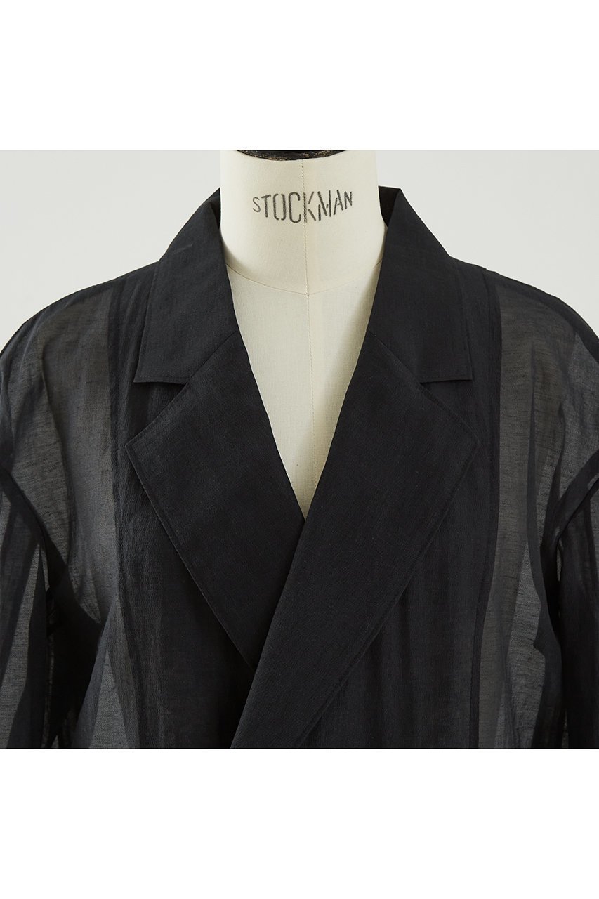 【デザイン ワークス/DESIGN WORKS】のリネン混シアーオーバーサイズジャケット 人気、トレンドファッション・服の通販 founy(ファニー) 　ファッション　Fashion　レディースファッション　Fashion for Women　アウター　Coat / Outerwear Collection　レディースジャケット・軽アウター　Jackets　シアー　Sheer, See-Through　ショルダー　Shoulder, Shoulder Strap　ジャケット　Jacket, Outerwear　ダブル　Double, Double-Breasted　トレンド　Trend, Trending Now　ドロップ　Drop Shoulder, Dropped Style　リネン　Linen, Linen Fabric　リラックス　Relax, Relaxed Fit　防寒　Cold Protection, Winter-Ready　other-4|ID: prp329100004881326 ipo3291000000036434180