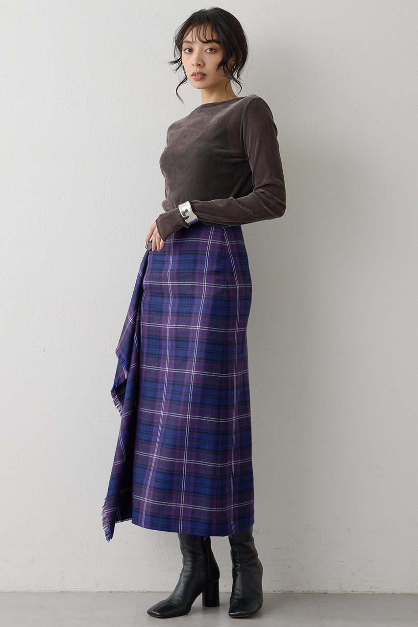 【ウィムガゼット/Whim Gazette】のフロッキーバックシャンカットソー 人気、トレンドファッション・服の通販 founy(ファニー) 　ファッション　Fashion　レディースファッション　Fashion for Women　トップス・カットソー　Cut & Sew Tops　シャツ・ブラウス・オフィスカジュアル　Elegant Blouses & Button-Ups　ロングTシャツ・Tシャツ　Longline T-Shirts & Tees　カットソー・ベーシックTシャツ　Cut-and-Sewn Tops / Stretch Tees & Basics　インナー　Innerwear　カッティング　Cutting Detail　ジャケット　Jacket, Outerwear　スリーブ　Sleeve, Long Sleeve / Short Sleeve　チュール　Tulip, Tulip Motif　人気　Popular, Best Seller　フェミニン　Feminine, Girly　プリント　Print, Printed Pattern　ロング　Long, Long-Length　エレガント 上品　Elegant　other-4|ID: prp329100004881333 ipo3291000000036434225