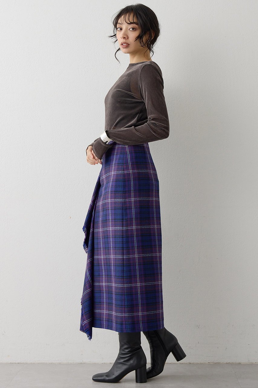 【ウィムガゼット/Whim Gazette】のフロッキーバックシャンカットソー 人気、トレンドファッション・服の通販 founy(ファニー) 　ファッション　Fashion　レディースファッション　Fashion for Women　トップス・カットソー　Cut & Sew Tops　シャツ・ブラウス・オフィスカジュアル　Elegant Blouses & Button-Ups　ロングTシャツ・Tシャツ　Longline T-Shirts & Tees　カットソー・ベーシックTシャツ　Cut-and-Sewn Tops / Stretch Tees & Basics　インナー　Innerwear　カッティング　Cutting Detail　ジャケット　Jacket, Outerwear　スリーブ　Sleeve, Long Sleeve / Short Sleeve　チュール　Tulip, Tulip Motif　人気　Popular, Best Seller　フェミニン　Feminine, Girly　プリント　Print, Printed Pattern　ロング　Long, Long-Length　エレガント 上品　Elegant　other-5|ID: prp329100004881333 ipo3291000000036434226