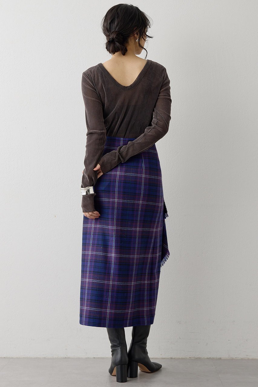 【ウィムガゼット/Whim Gazette】のフロッキーバックシャンカットソー 人気、トレンドファッション・服の通販 founy(ファニー) 　ファッション　Fashion　レディースファッション　Fashion for Women　トップス・カットソー　Cut & Sew Tops　シャツ・ブラウス・オフィスカジュアル　Elegant Blouses & Button-Ups　ロングTシャツ・Tシャツ　Longline T-Shirts & Tees　カットソー・ベーシックTシャツ　Cut-and-Sewn Tops / Stretch Tees & Basics　インナー　Innerwear　カッティング　Cutting Detail　ジャケット　Jacket, Outerwear　スリーブ　Sleeve, Long Sleeve / Short Sleeve　チュール　Tulip, Tulip Motif　人気　Popular, Best Seller　フェミニン　Feminine, Girly　プリント　Print, Printed Pattern　ロング　Long, Long-Length　エレガント 上品　Elegant　other-6|ID: prp329100004881333 ipo3291000000036434227