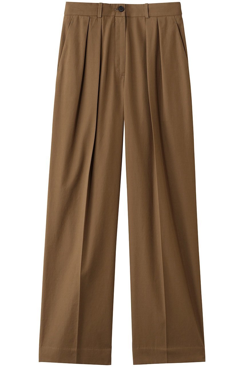 【ザ ロウ/THE ROW】のIGOR PANT インテリア・キッズ・メンズ・レディースファッション・服の通販 founy(ファウニー) 　ファッション　Fashion　レディースファッション　Fashion for Women　パンツ　Pants & Trousers　シンプル　Simple, Minimal　ストレート　Straight, Straight Cut　ダブル　Double, Double-Breasted　フロント　Front, Front Design　プリーツ　Pleats, Pleated　ポケット　Pocket, Pocket Detail　ワイド　Wide, Wide Fit　ダークサンド|ID: prp329100004881348 ipo3291000000036434318