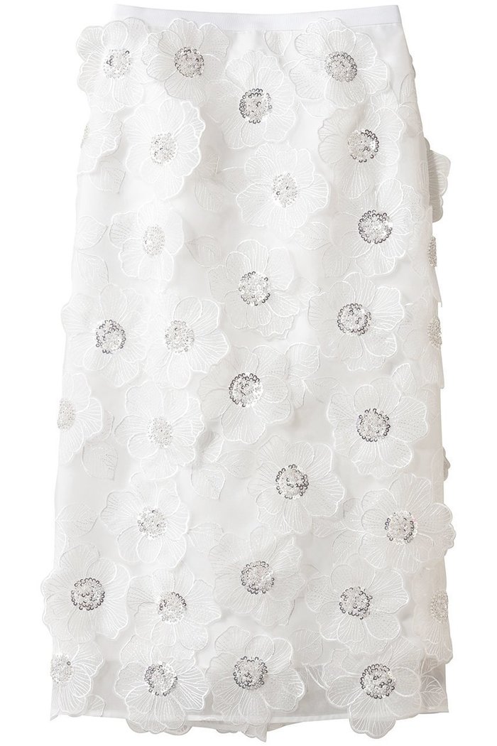 【アルアバイル/allureville】の【LOULOU WILLOUGHBY】オーガンフラワータイトスカート インテリア・キッズ・メンズ・レディースファッション・服の通販 founy(ファニー) https://founy.com/ ファッション Fashion レディースファッション Fashion for Women スカート Skirts ロングスカート Long Skirts / Maxi & Midi Skirts エアリー Airy Texture オーガンジー Organza Fabric タイトスカート Pencil Skirt, Tight Skirt ビジュー Bijou, Jewel-like Accent ロング Long, Long-Length エレガント 上品 Elegant |ID: prp329100004881420 ipo3291000000036434787