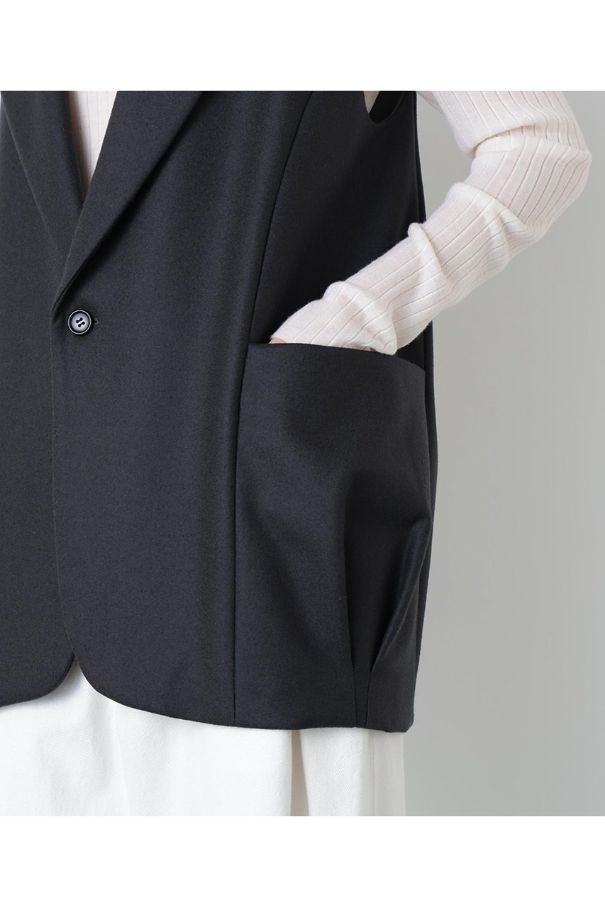 【ヒューエルミュージアム/hueLe Museum】の【STUMBLY】Baloon Silhouette Gilet 大人の最旬トレンドファッション＆コーディネート founy(ファウニー) 　ファッション　Fashion　レディースファッション　Fashion for Women　アウター　Coat / Outerwear Collection　レディースジャケット・軽アウター　Jackets　シンプル　Simple, Minimal　ジャケット　Jacket, Outerwear　バランス　Balance, Style Balance　パターン　Pattern, Design Print　ボックス　Boxy, Box Shape　ポケット　Pocket, Pocket Detail　再入荷　Restock / Back in Stock　other-8|ID: prp329100004881432 ipo3291000000036509524