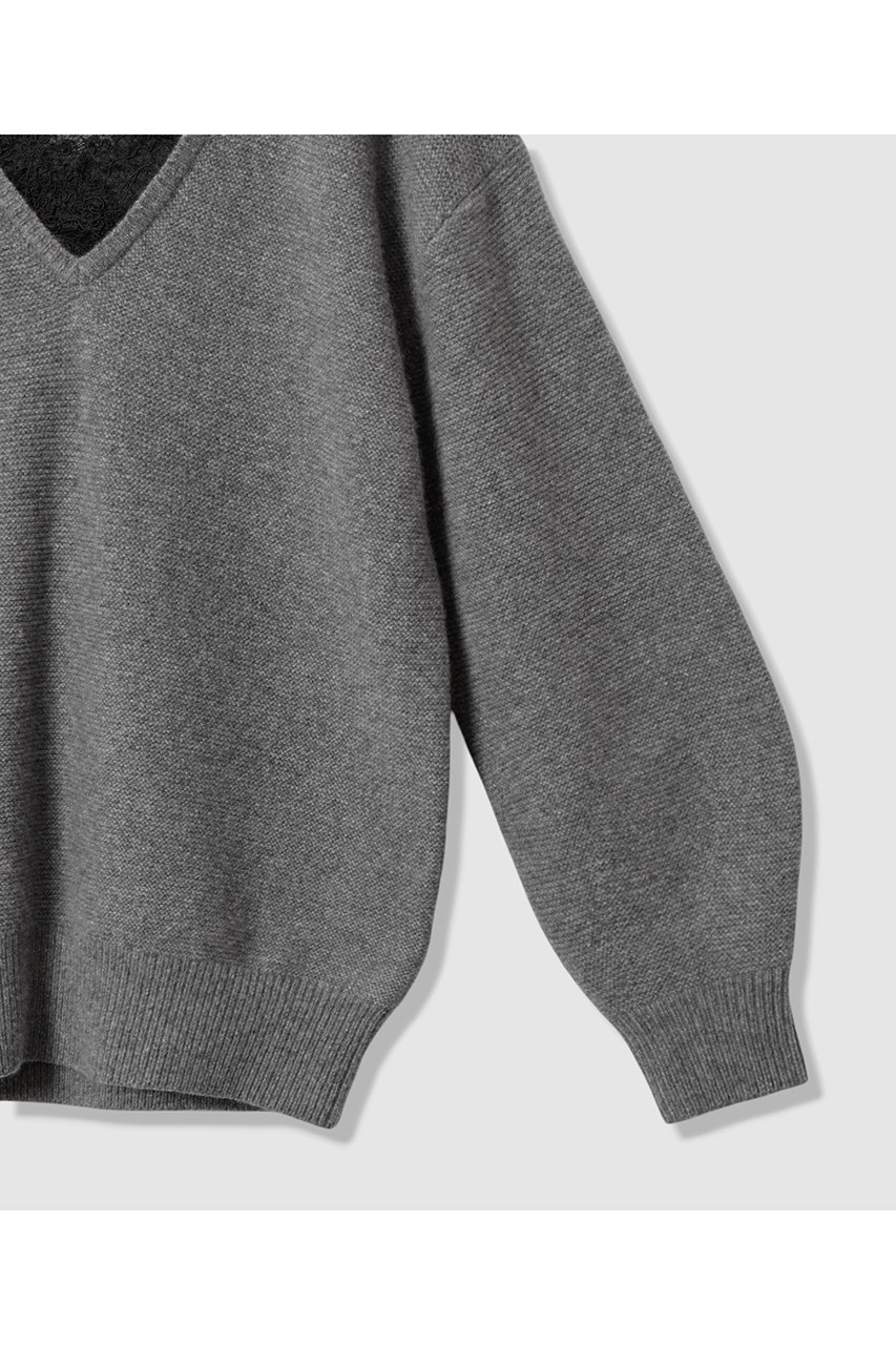 【アルアバイル/allureville】のレースドッキングプルオーバー 人気、トレンドファッション・服の通販 founy(ファニー) 　ファッション　Fashion　レディースファッション　Fashion for Women　トップス・カットソー　Cut & Sew Tops　ニット　Knit Tops & Sweaters　カジュアルプルオーバー・ニットトップス　Pullovers & Knit Tops / Casual Pullovers　おすすめ　Recommended / Our Picks　タートル　Turtleneck, Turtle Collar　チュール　Tulip, Tulip Motif　レース　Lace, Lace Fabric　other-5|ID: prp329100004881444 ipo3291000000036434948