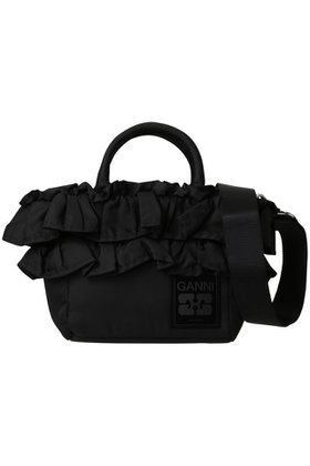 【ガニー/GANNI】のMini ショッパー ラッフル 人気、トレンドファッション・服の通販 founy(ファニー) ファッション Fashion レディースファッション Fashion for Women バッグ Bags コンパクト Compact, Small Size シンプル Simple, Minimal フリル Frill, Ruffle ポケット Pocket, Pocket Detail モダン Modern, Contemporary ラッフル Ruffle, Frill |ID:prp329100004881467