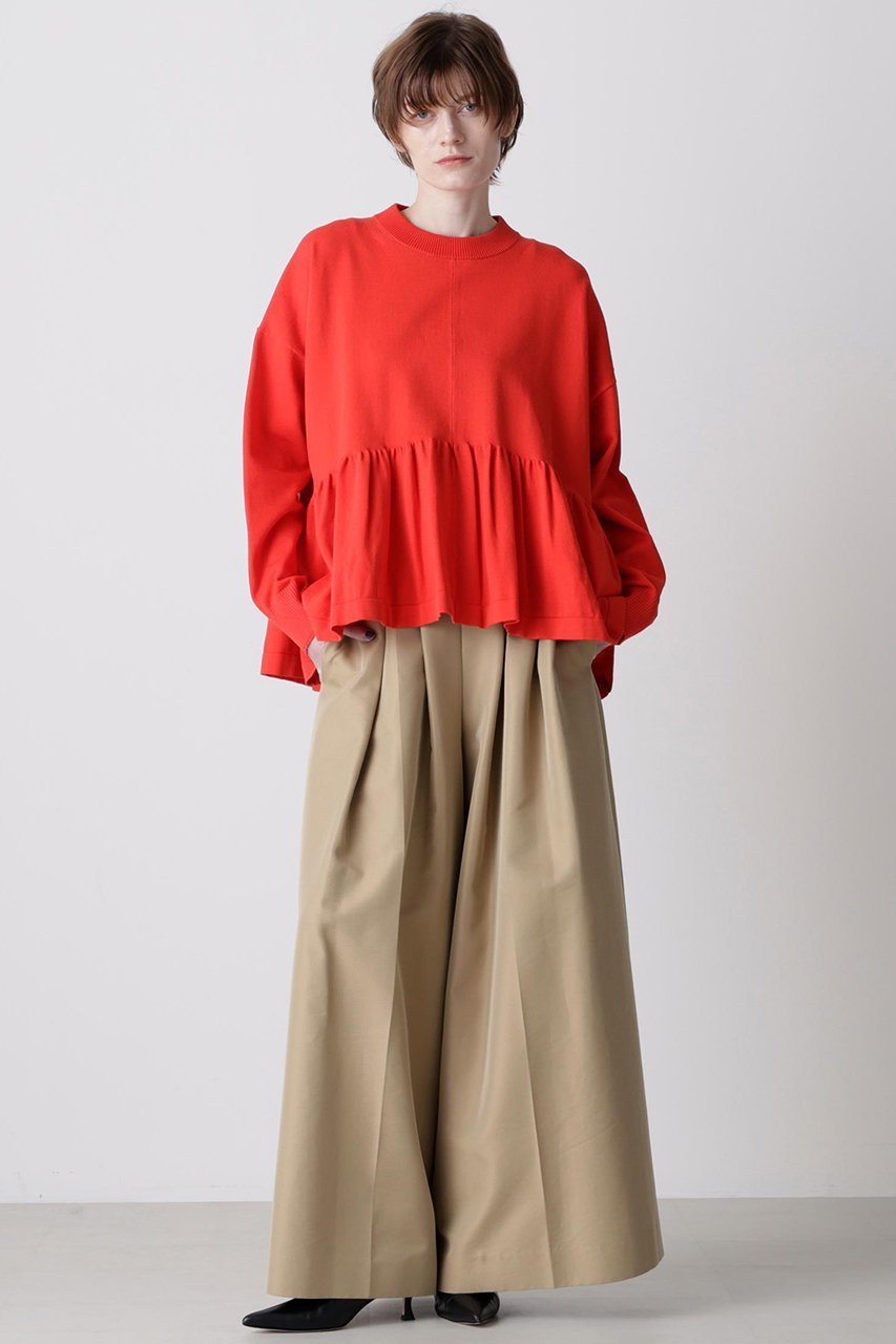 【ヒューエルミュージアム/hueLe Museum】の【hLM】フレアニット 人気、トレンドファッション・服の通販 founy(ファニー) ファッション Fashion レディースファッション Fashion for Women トップス・カットソー Cut & Sew Tops ニット Knit Tops & Sweaters カジュアルプルオーバー・ニットトップス Pullovers & Knit Tops / Casual Pullovers ギャザー Gathered, Ruffled トレンド Trend, Trending Now フォルム Silhouette, Form フレア Flare, Flared ペプラム Peplum, Flared Hem 再入荷 Restock / Back in Stock other-2|ID: prp329100004881483 ipo3291000000036435289