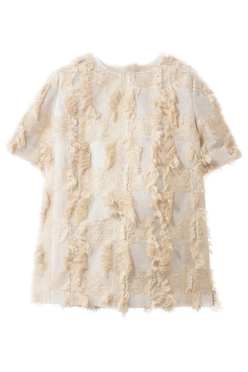 【エムフィル/M Fil】のラメクロス ジャカード フォルムブラウス 人気、トレンドファッション・服の通販 founy(ファニー) ファッション Fashion レディースファッション Fashion for Women トップス・カットソー Cut & Sew Tops シャツ・ブラウス・オフィスカジュアル Elegant Blouses & Button-Ups インナー Innerwear ショート Short, Short Length ジャカード/ジャガード Jacquard, Woven Pattern スリーブ Sleeve, Long Sleeve / Short Sleeve フォルム Silhouette, Form メッシュ Mesh, Net Fabric ラグジュアリー Luxury, Elegant 人気 Popular, Best Seller 今季 This Season, Current Season other-1|ID: prp329100004881490 ipo3291000000036435367